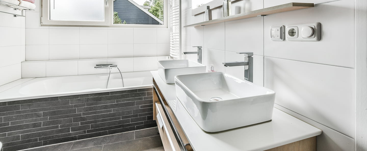 Workers repairing a house